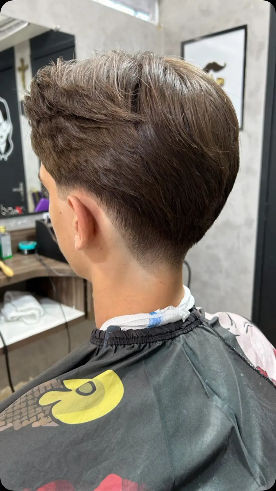 Resultado de corte masculino registrado pelo Vavá Barber Club