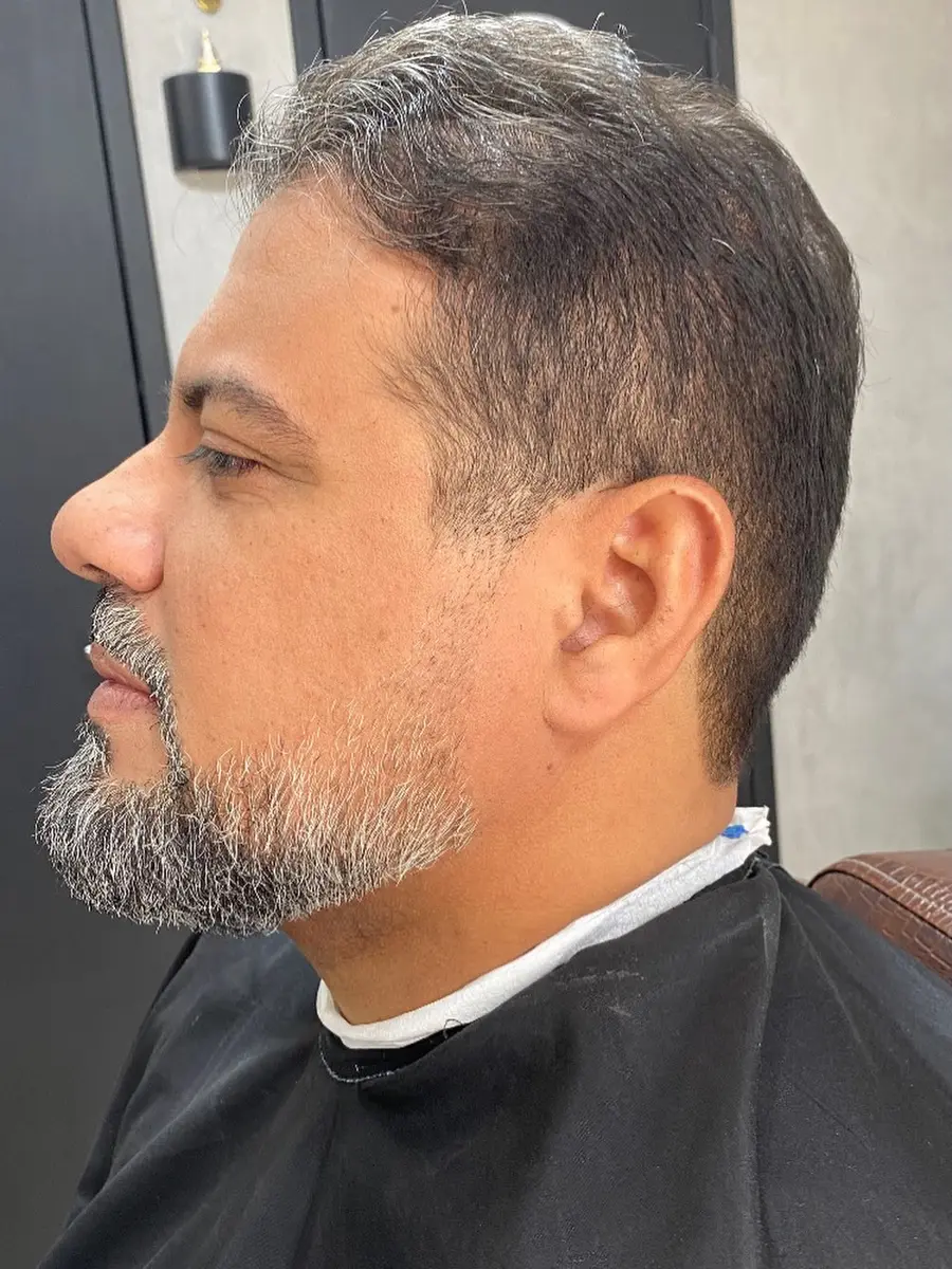 Resultado de corte e barba registrado pelo Vavá Barber Club